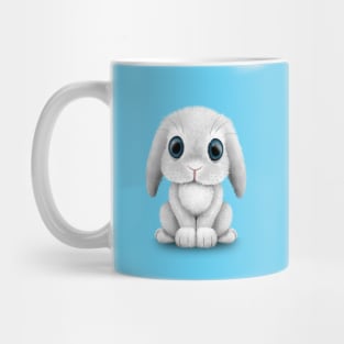 Cute White Baby Bunny Rabbit Mug